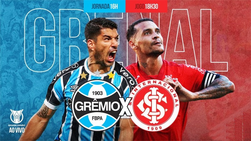 Gre-Nal ao vivo: onde assistir Grêmio x Inter ao vivo e online neste domingo pelo Brasileirão