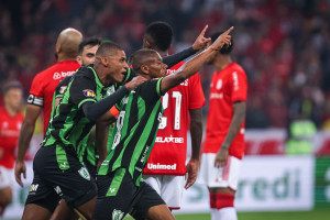 Gols de Inter 3 x 1 América-MG pelas oitavas de final da Copa do Brasil