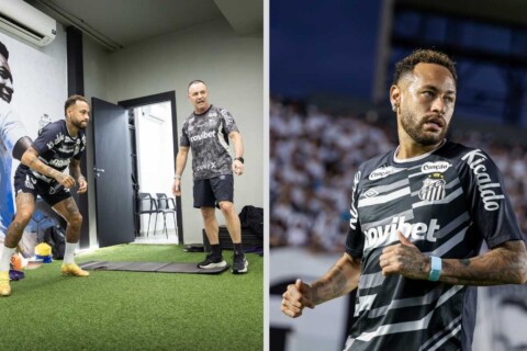 Após ficar fora da Copa do Brasil, Neymar volta ao time titular do Santos no clássico com o Corinthians